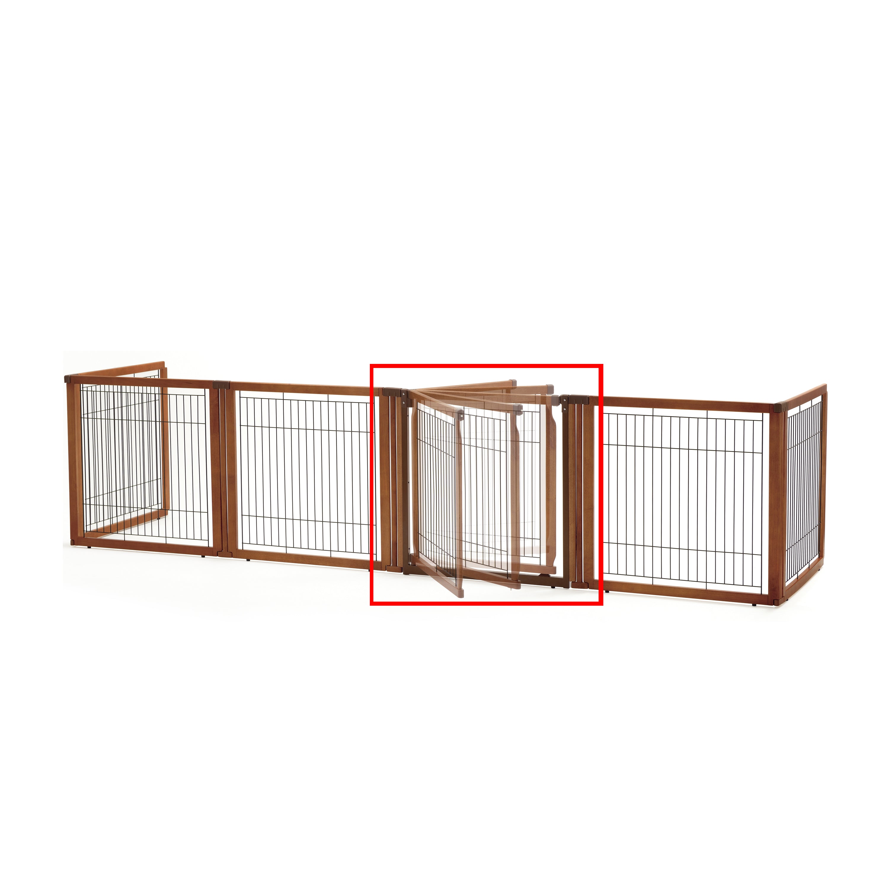 Richell Convertible Elite Pet Gate， Black