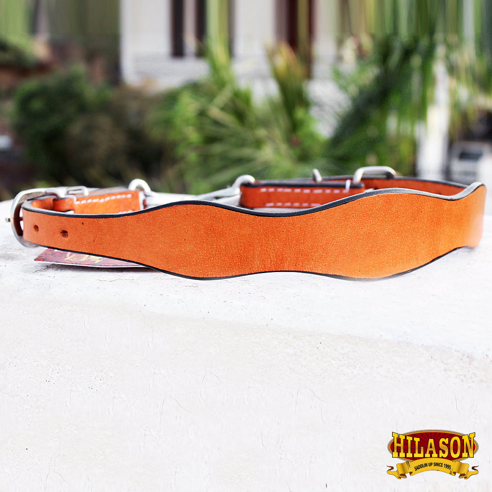 25BH Hilason Horse Size Leather Breast Collar Wither Strap Tan Adjusts 24