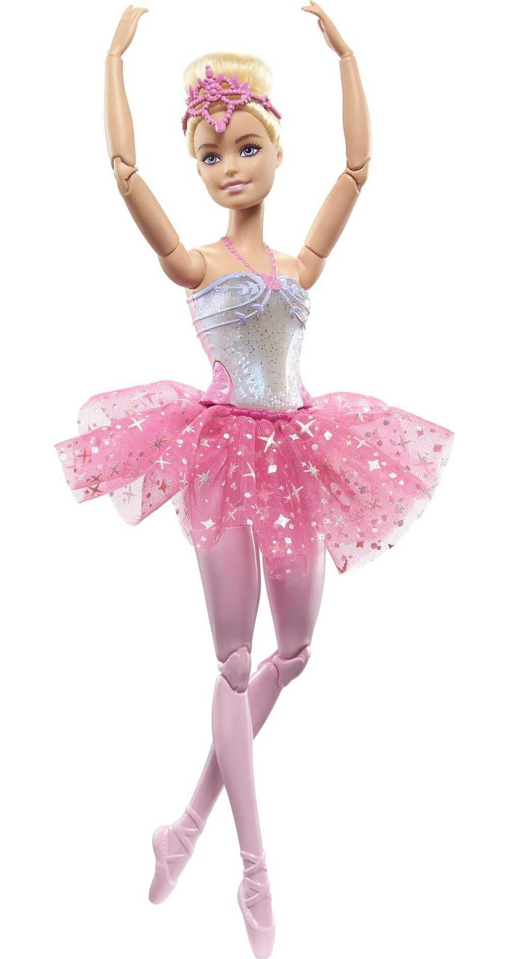 Barbie Dreamtopia Twinkle Lights Ballerina Doll, Blonde with Light-up Feature, Tiara and Tutu