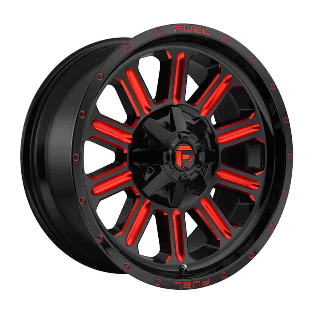 Fuel 1PC D621 HARDLINE D621 20X9 8X180 GL-BLK-RTTC 01MM