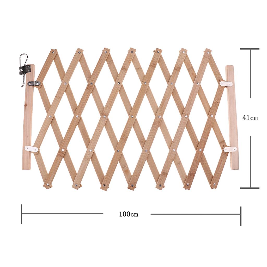 Dogs Gate for Doorway， Stairs， Foldable Wooden ， Pet Puppy Fence