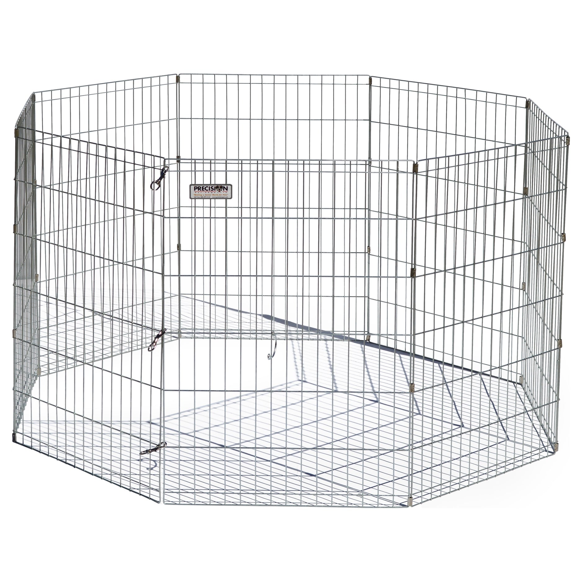 Precision Silver Pro-Handler Dog Exercise Pen - 48 in.