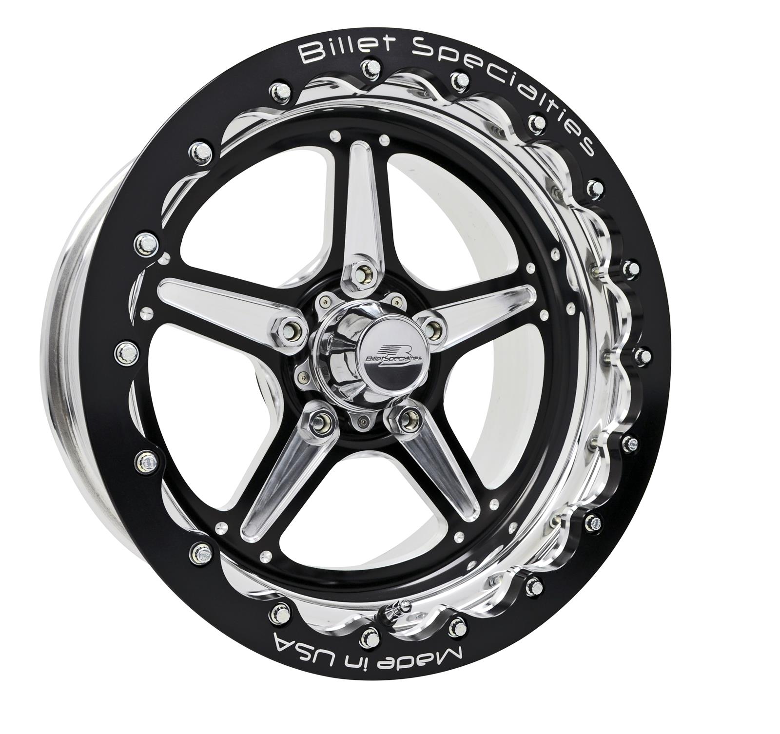 Billet Specialties BRSB35106555N Billet Specialties Street Lite Black Single Beadlock Wheels