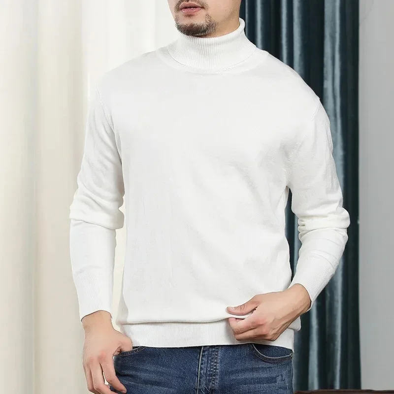 Suéter Gola Alta Monaco™ em Cashmere  / Elegância Sutil Para Homens de de Verdade!