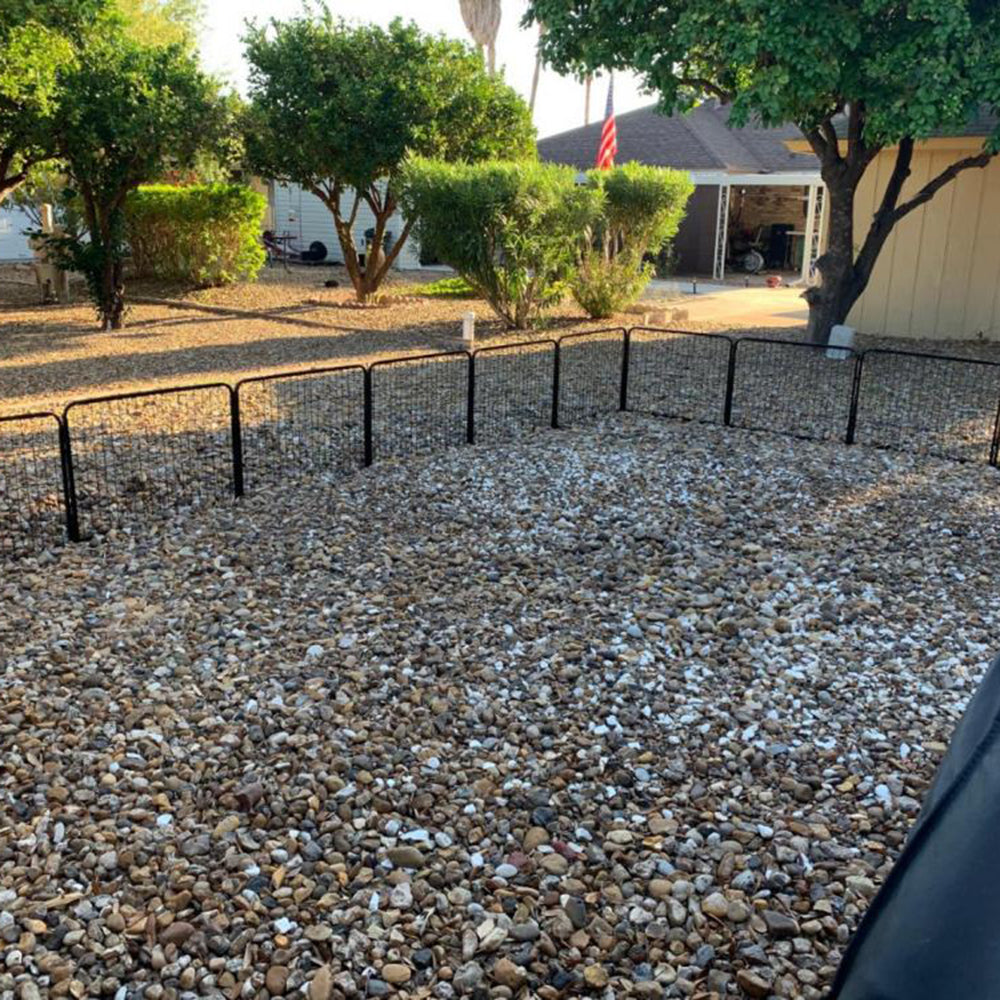 Dog Playpen 8 Panel Foldable Dog Pen Indoor/Outdoor Puppy Pen Pet Playpen for Large Dogs Heavy Duty Metal Exercise Fence for Small Animals with Door for Garden Play Yard 23.6