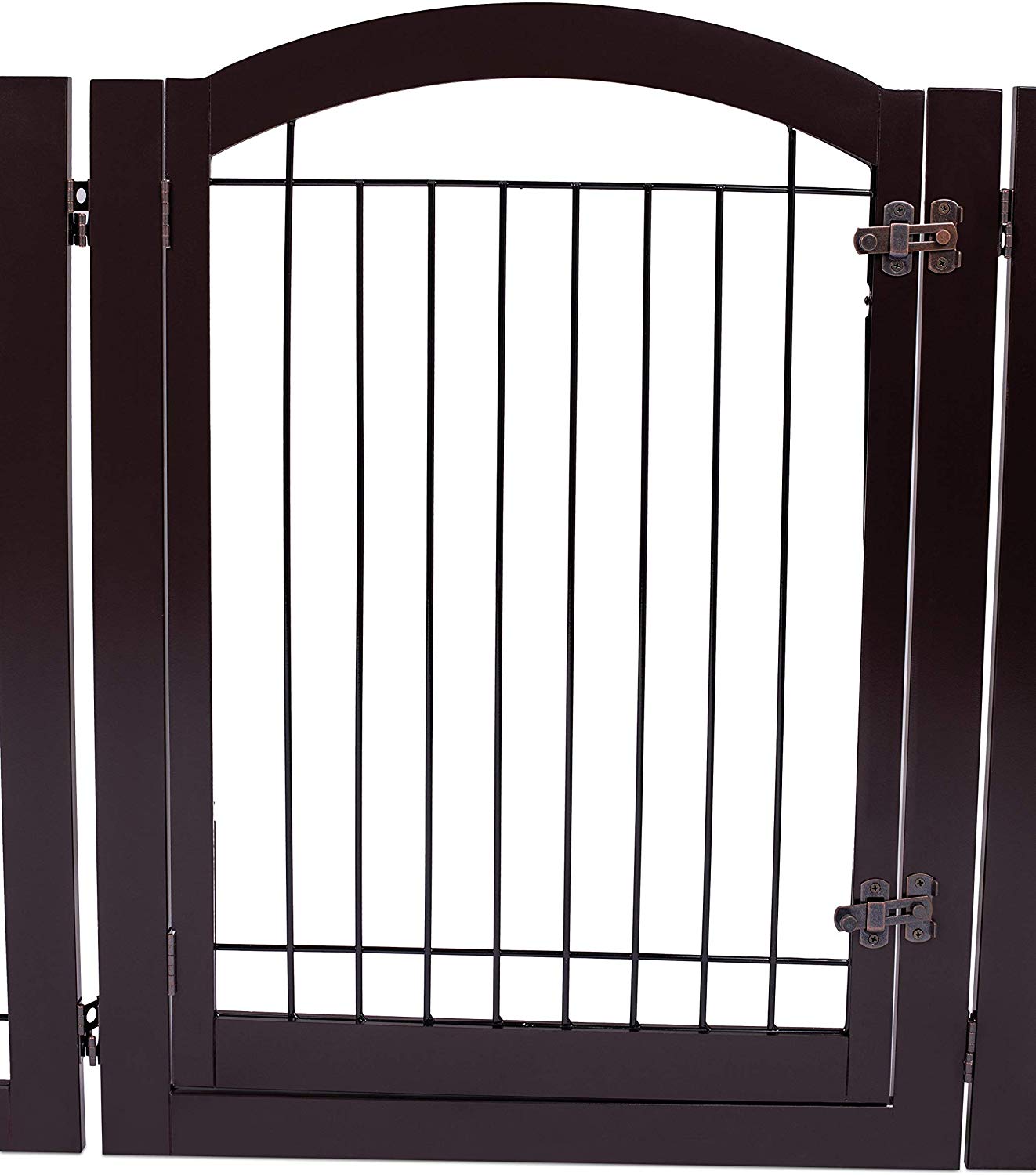 BirdRock Home Indoor Dog Gate with Door - 6 Panel - 30