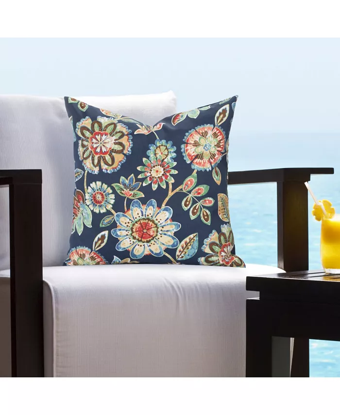 Siscovers Magnolia Floral Indoor Outdoor Decorative Pillow， 16