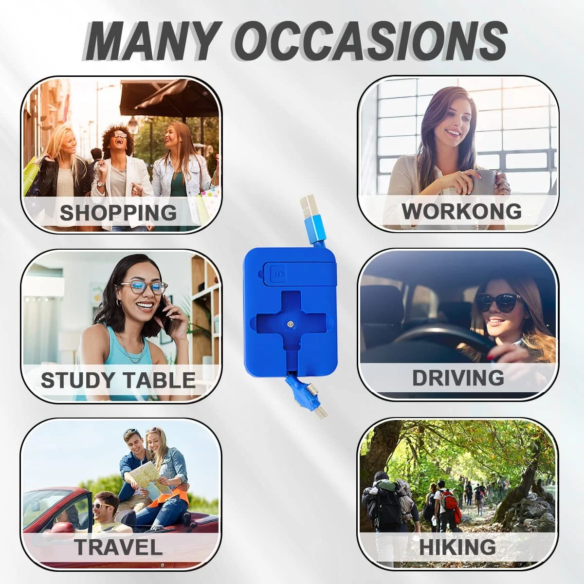 ⏰  PROMOTION SALE 47% OFF🔥3 in 1 Rechargeable USB Fast Charging C