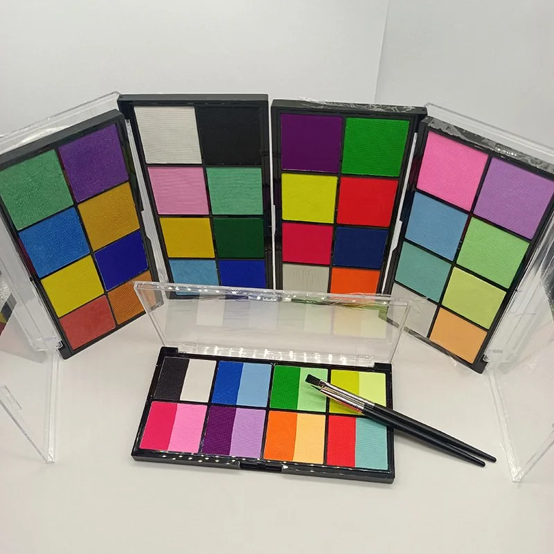 Custom Private Label Eyeliner Water Activated Liner UV Face Body Paint Palette