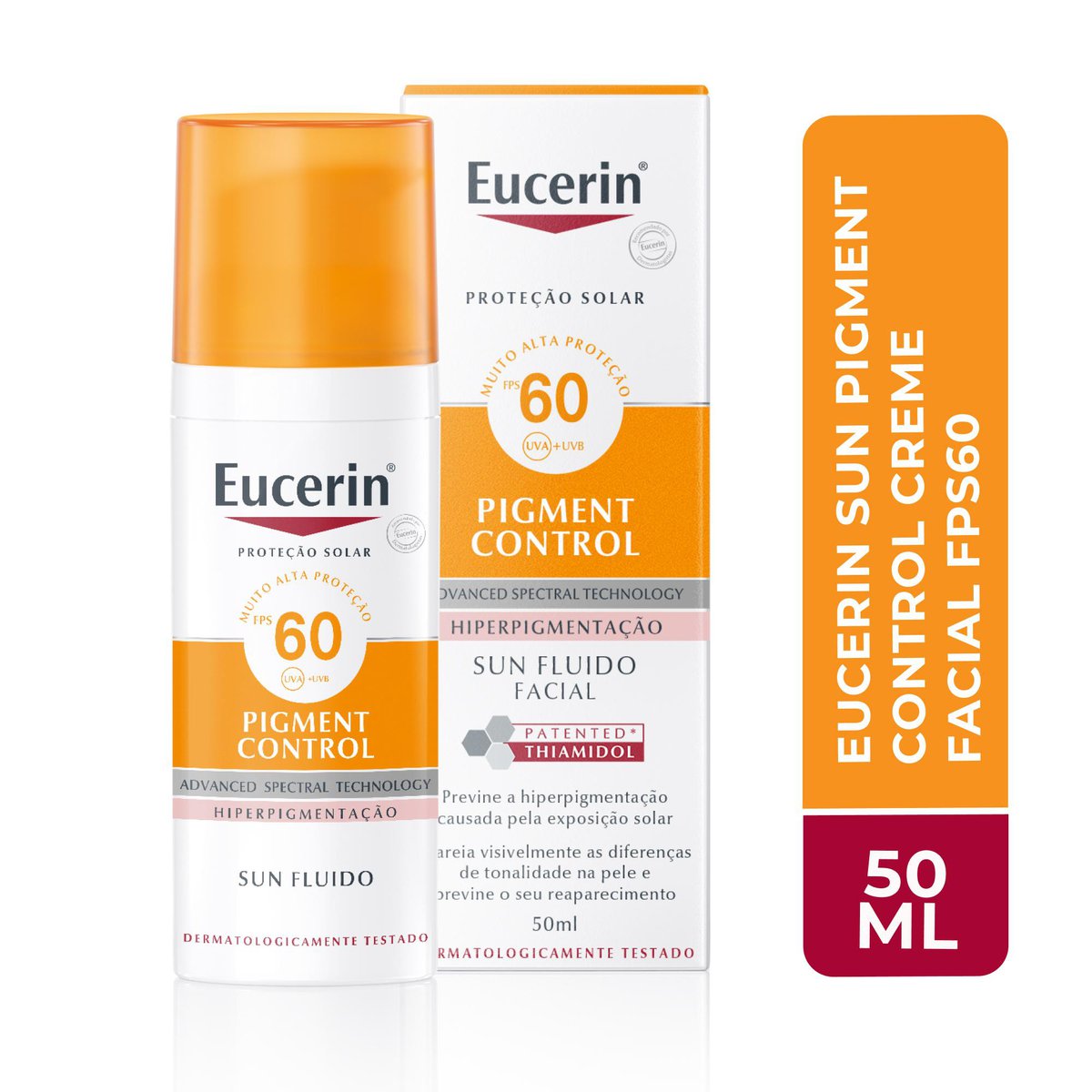 Creme Facial FPS 60 Eucerin Sun Pigment Control 50ml