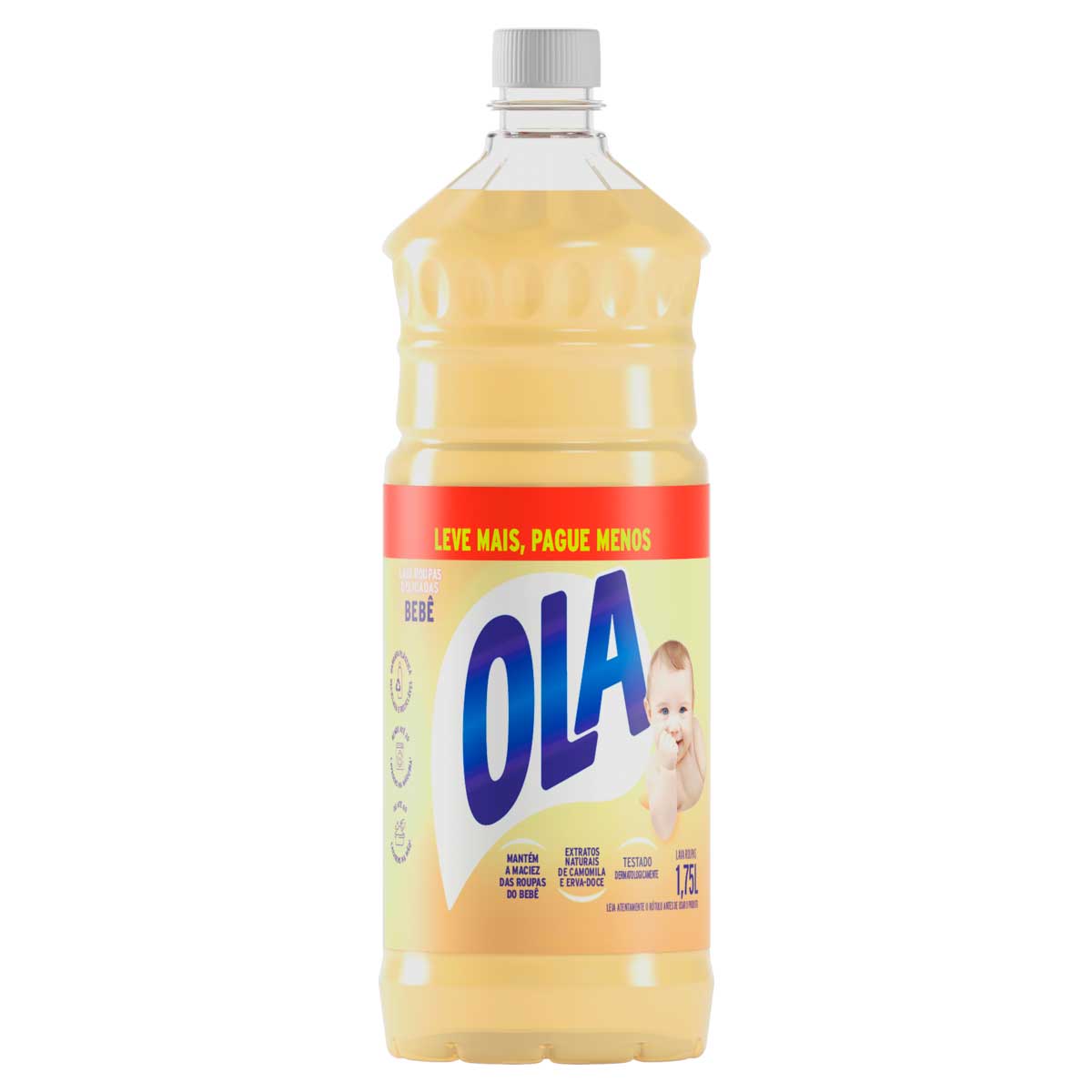 Lava Roupas Liquido Bebe Ola 1,75l Leve Mais Pague Menos