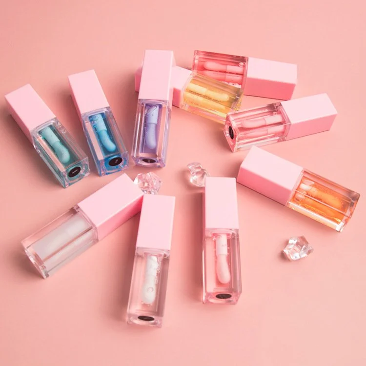 Private Label Nourishing Long Lasting Lip Gloss Tinted Lip Balm Lip Care Transparent Lip Plump Oil