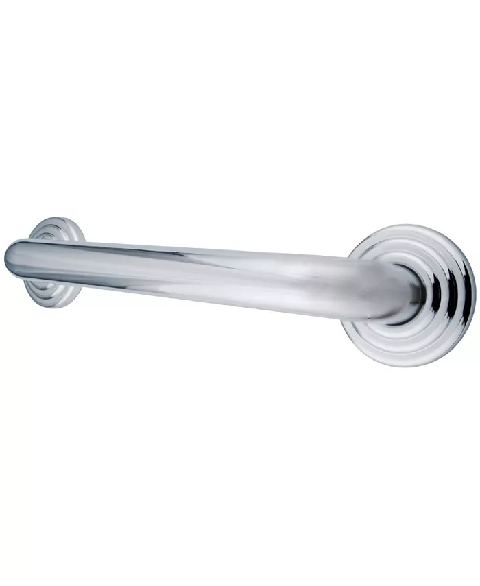 Kingston Brass Restoration 12-Inch Decorative 1-1 4-Inch OD Grab Bar in Polished Chrome