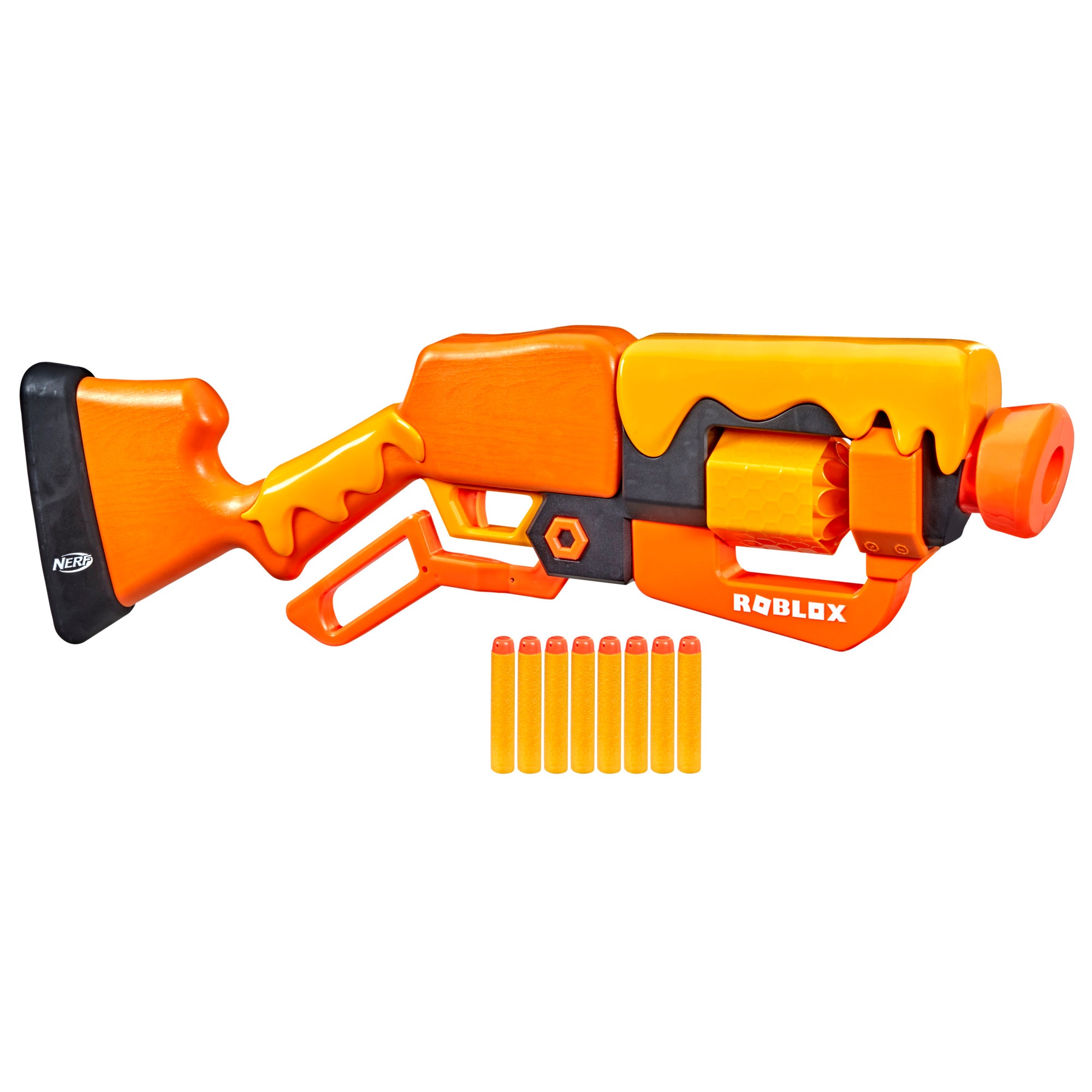 Nerf Roblox Adopt Me!: BEES! Lever Action Blaster， Includes 8 Darts