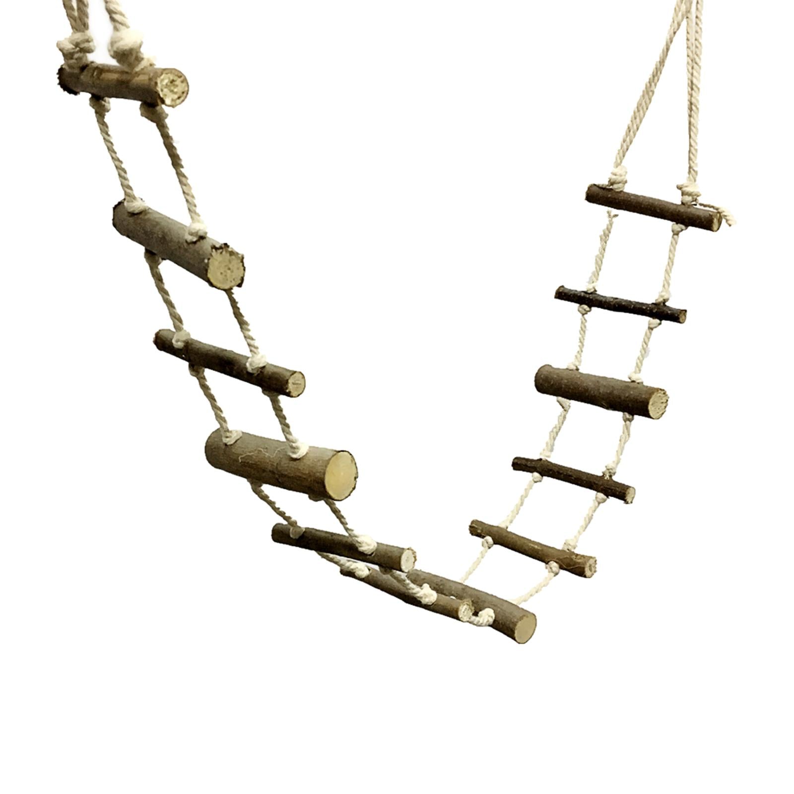 Flexible Parrot Hamster Climbing Ladder Chew Toy Cage Accessories Birds Hanging Bridge for Parrots Rodent Small Animals Guinea