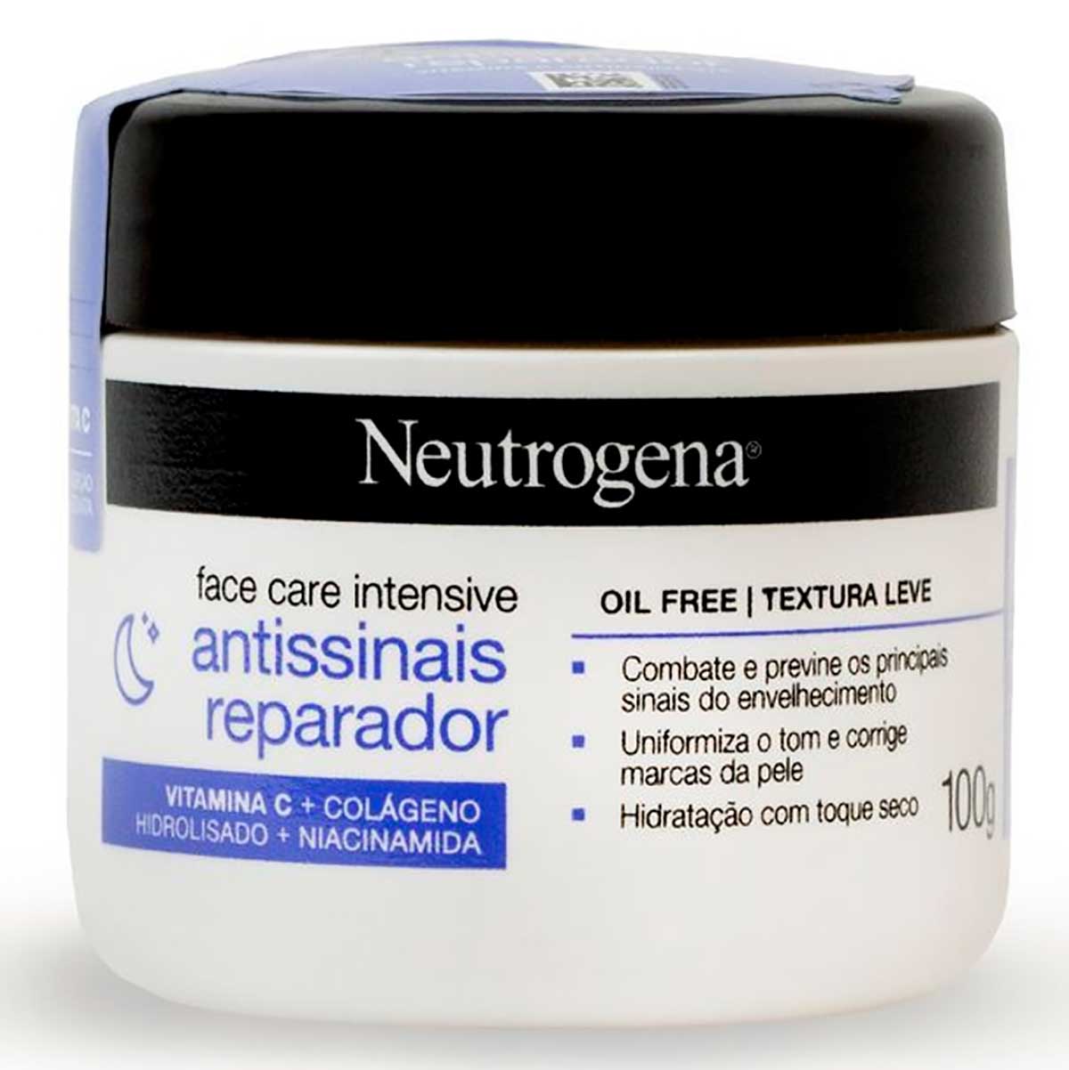 Hidratante Facial Antissinais Reparador Neutrogena Face Care Intensive 100g
