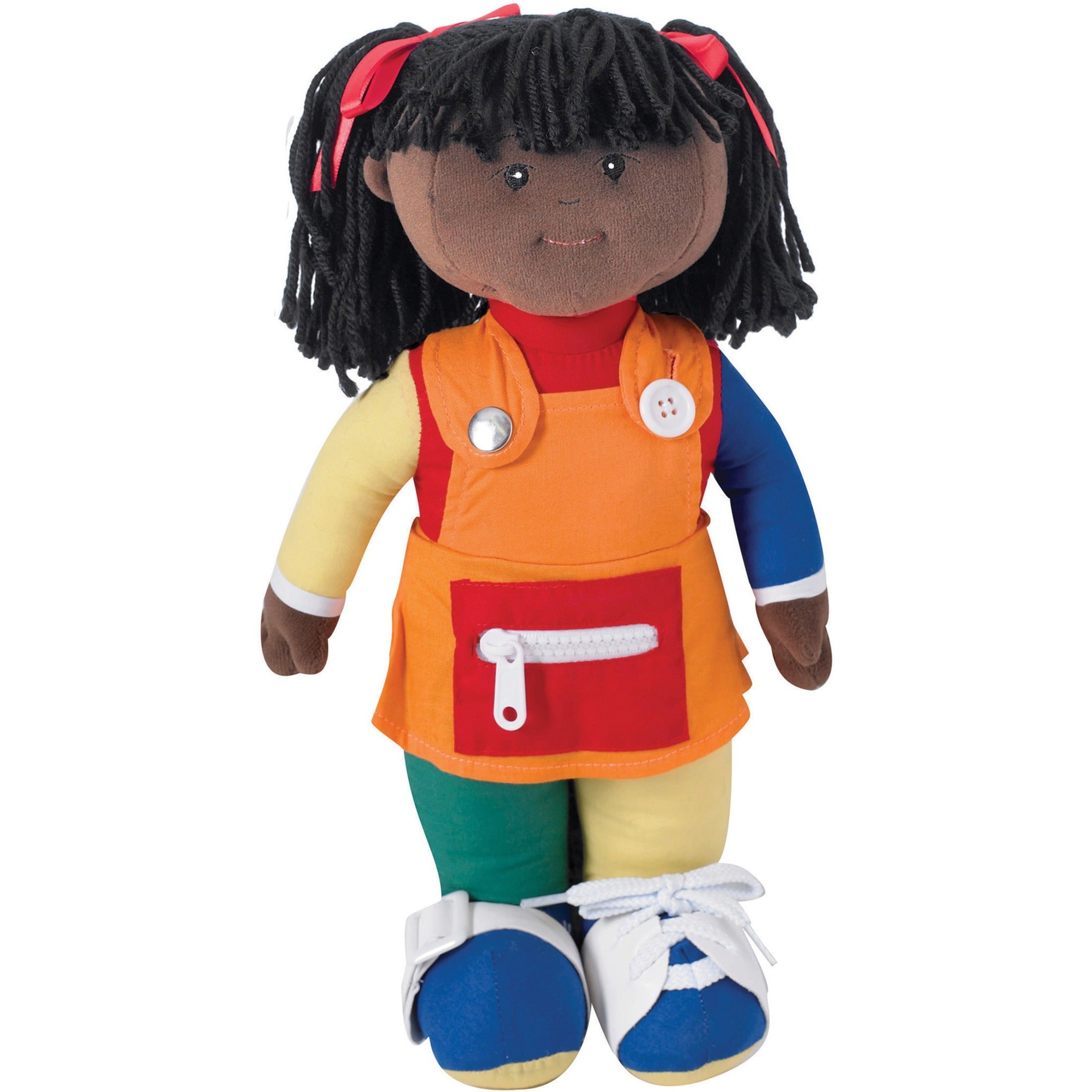 Childrens Factory Learn-to-Dress Doll, Black Girl