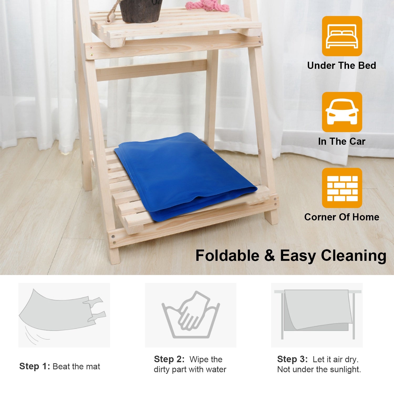 iMountek Cooling Mat For Dogs Portable Pressure Activated Gel Dog Cooling Mat No Need to Freeze Or Refrigerate for Kennels Crates Beds Car Seats Keep Your Pet Cool This Summer