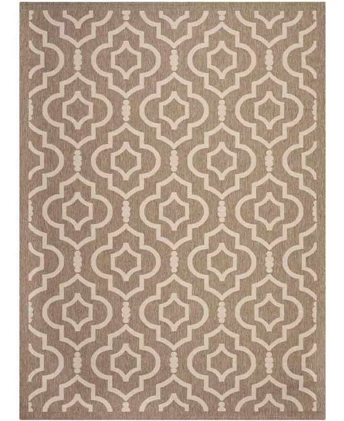 Safavieh Courtyard Brown and Bone 8' x 11' Sisal Weave Outdoor Area Rug