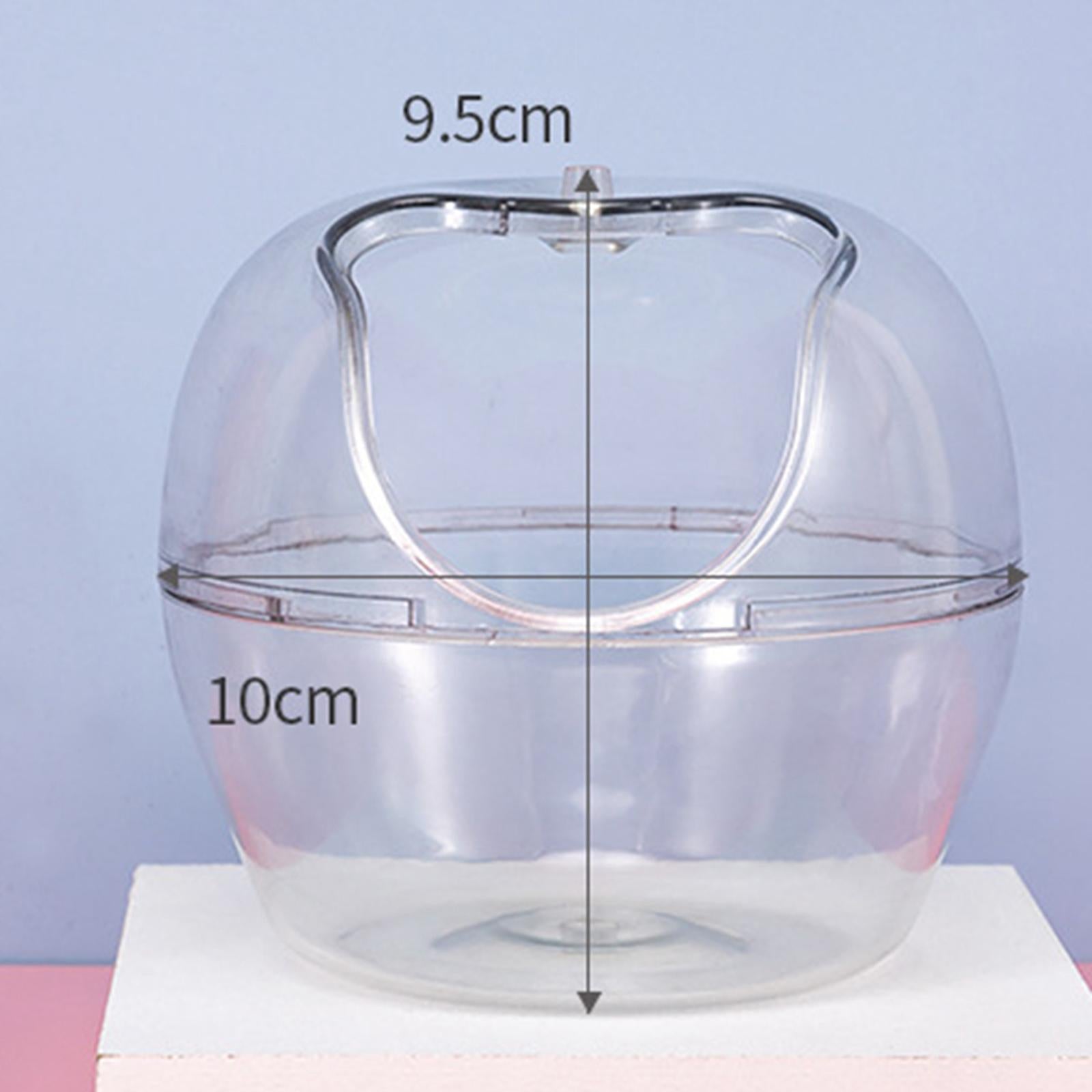 Clear Hamster Cage Nest Bed Easy Cleaning Hamster House for Syrian Hamsters Small