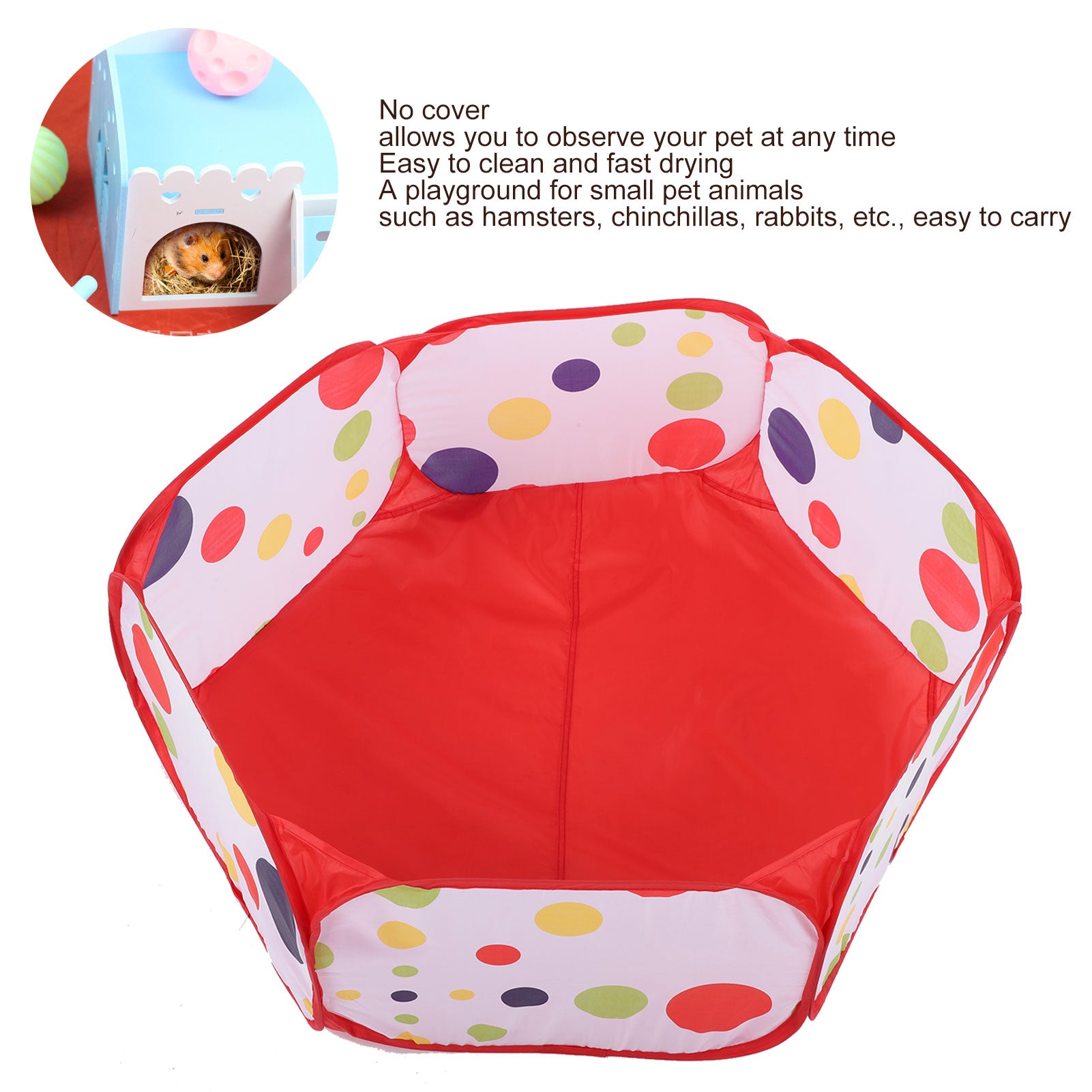 Dekaim Small Animal Cage Tent， Waterproof Foldable Pet Playpen