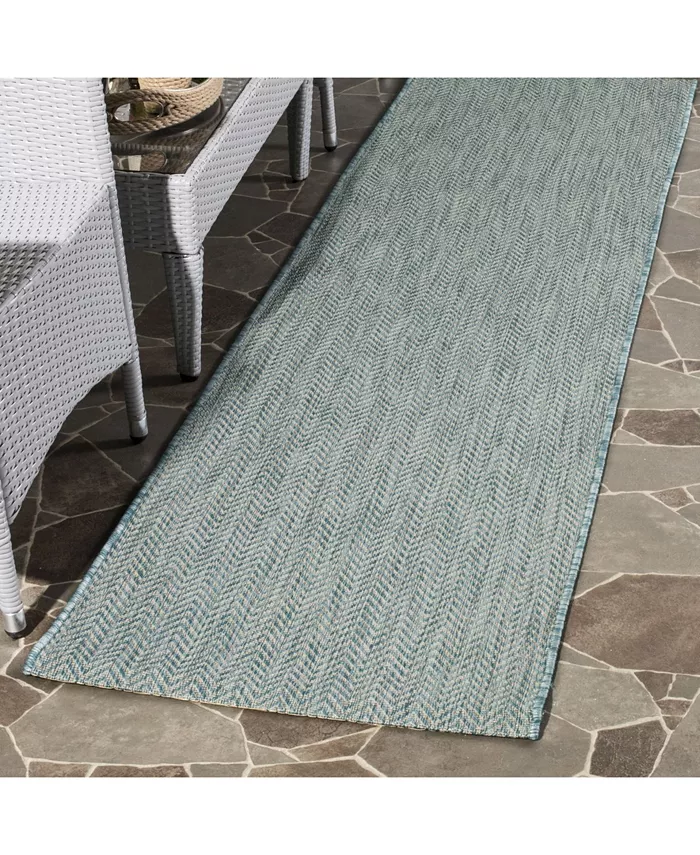 Safavieh Courtyard Aqua and Grey 2'3