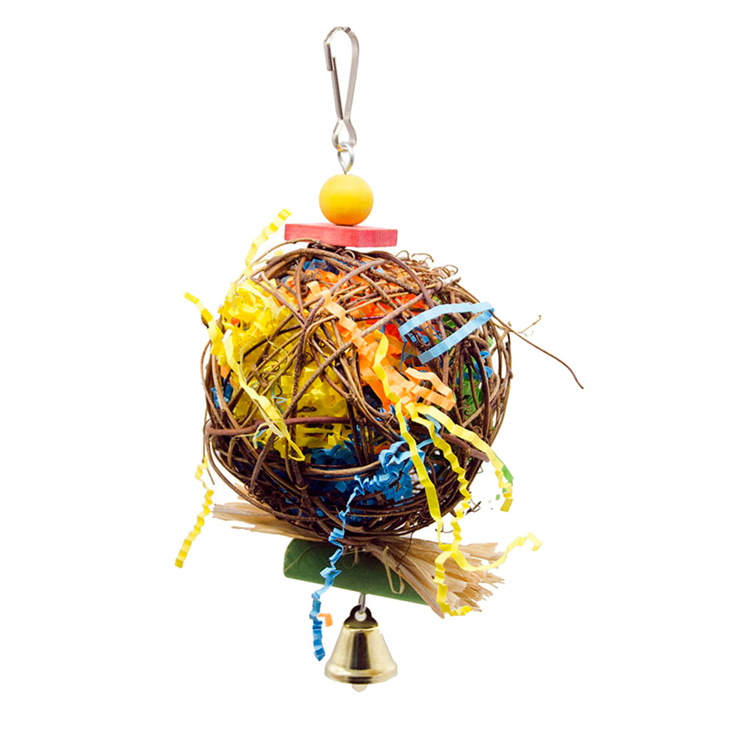 Bird Chewing Toys Foraging Shredder Toy Parrot Cage Shredder Toy Foraging Hanging Toy