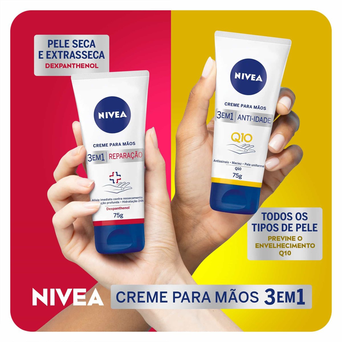 Creme para Maos NIVEA Q10 Plus Reparacao 75g