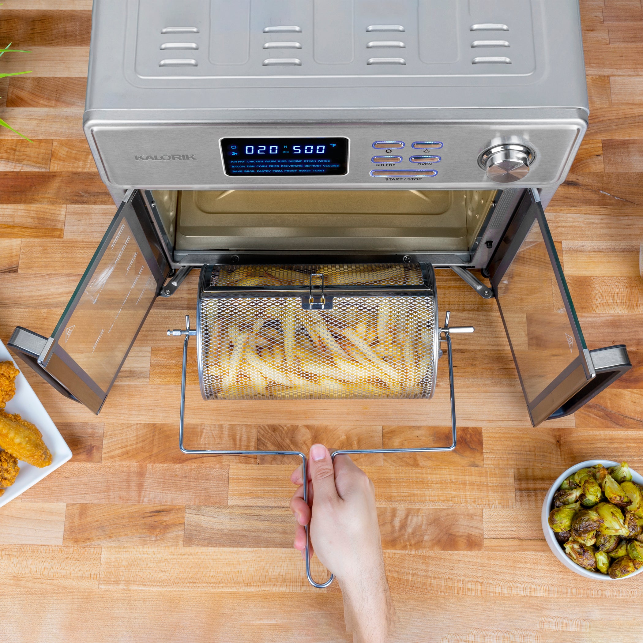 Kalorik® MAXX® “Boast Your Roast” 2-Piece Rotisserie Set KIA 47735