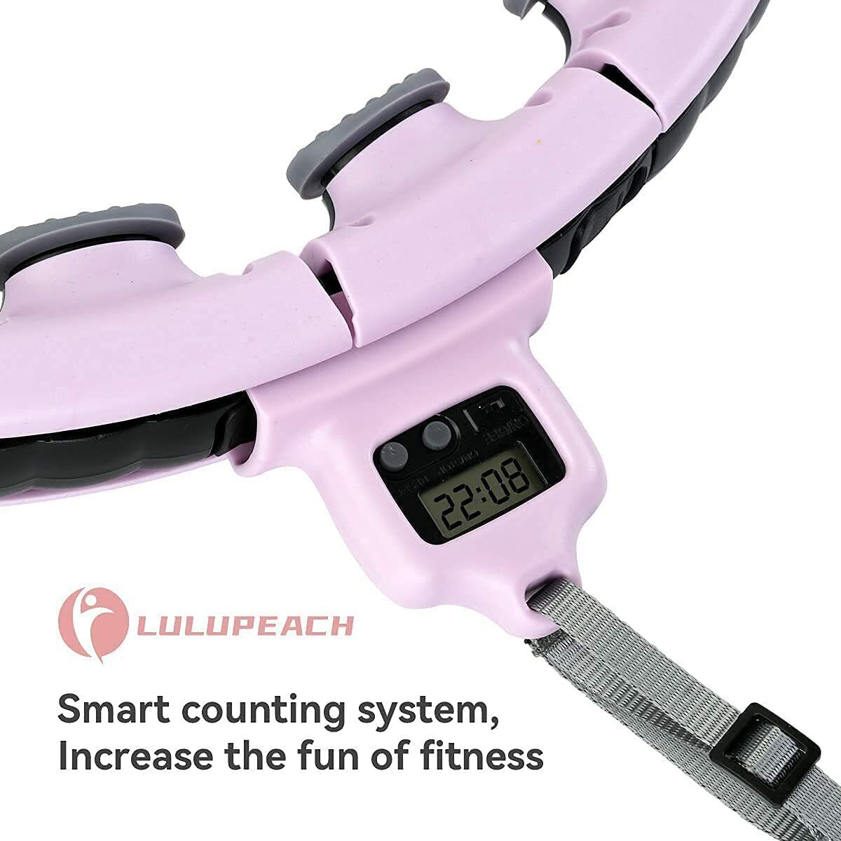 Weighted Hula Hoop，Weight Loss Exercisers，Portable Tape Measure Smart Hula Hoop