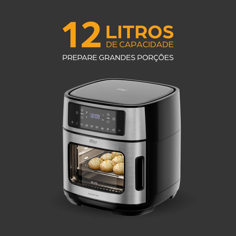 Fritadeira Elétrica WAP Air Fryer Oven Digital 12L