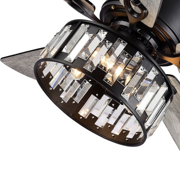 52-In Black Farmhouse Indoor Ceiling Fan with Light Remote Shopping - The Best Deals on Ceiling Fans | 40971725