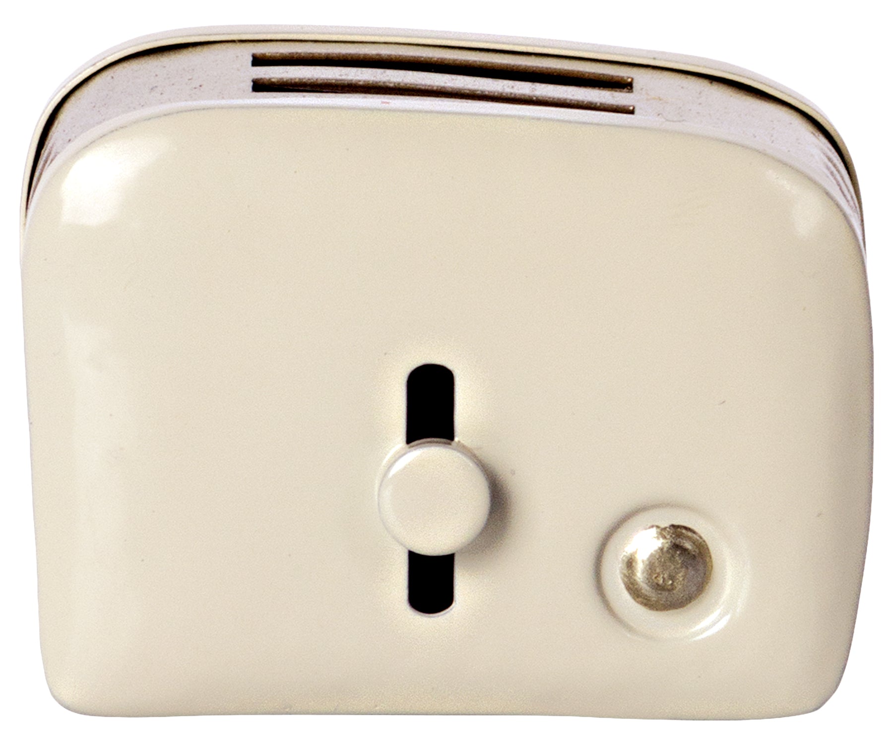 Miniature Toaster & Bread, Off-white