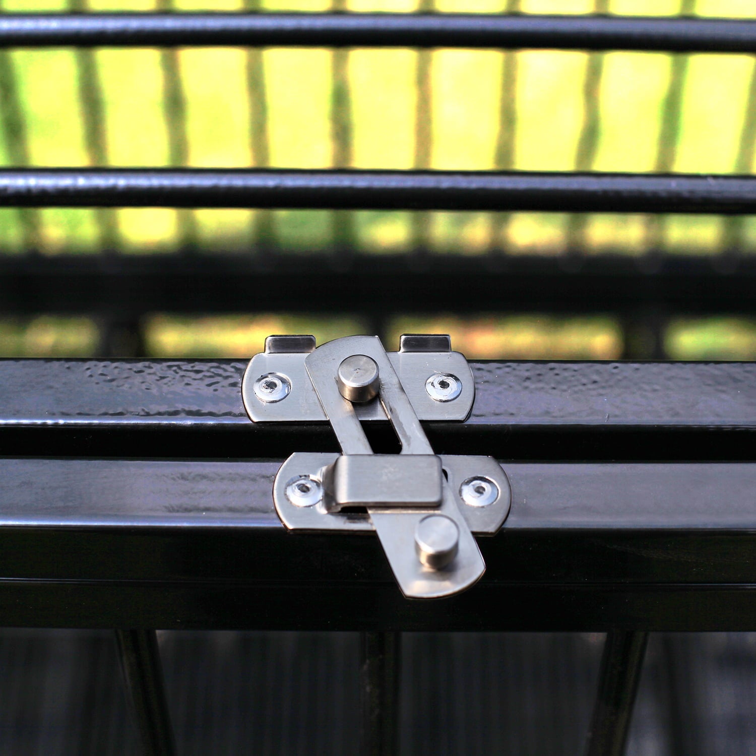 Wonline Metal Heavy Duty Dog Cage with Wheels， Black