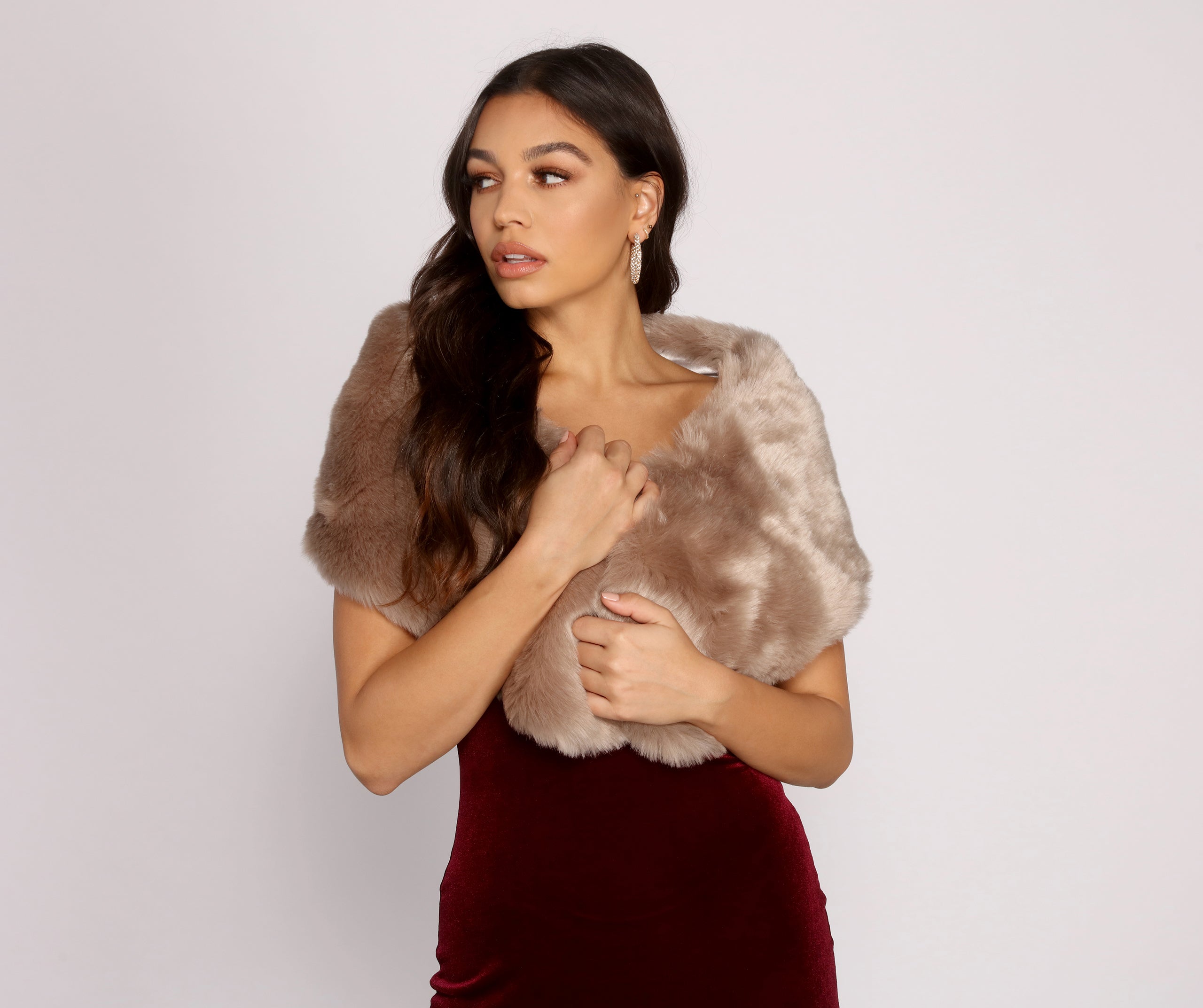 So Luxe Faux Fur Shawl