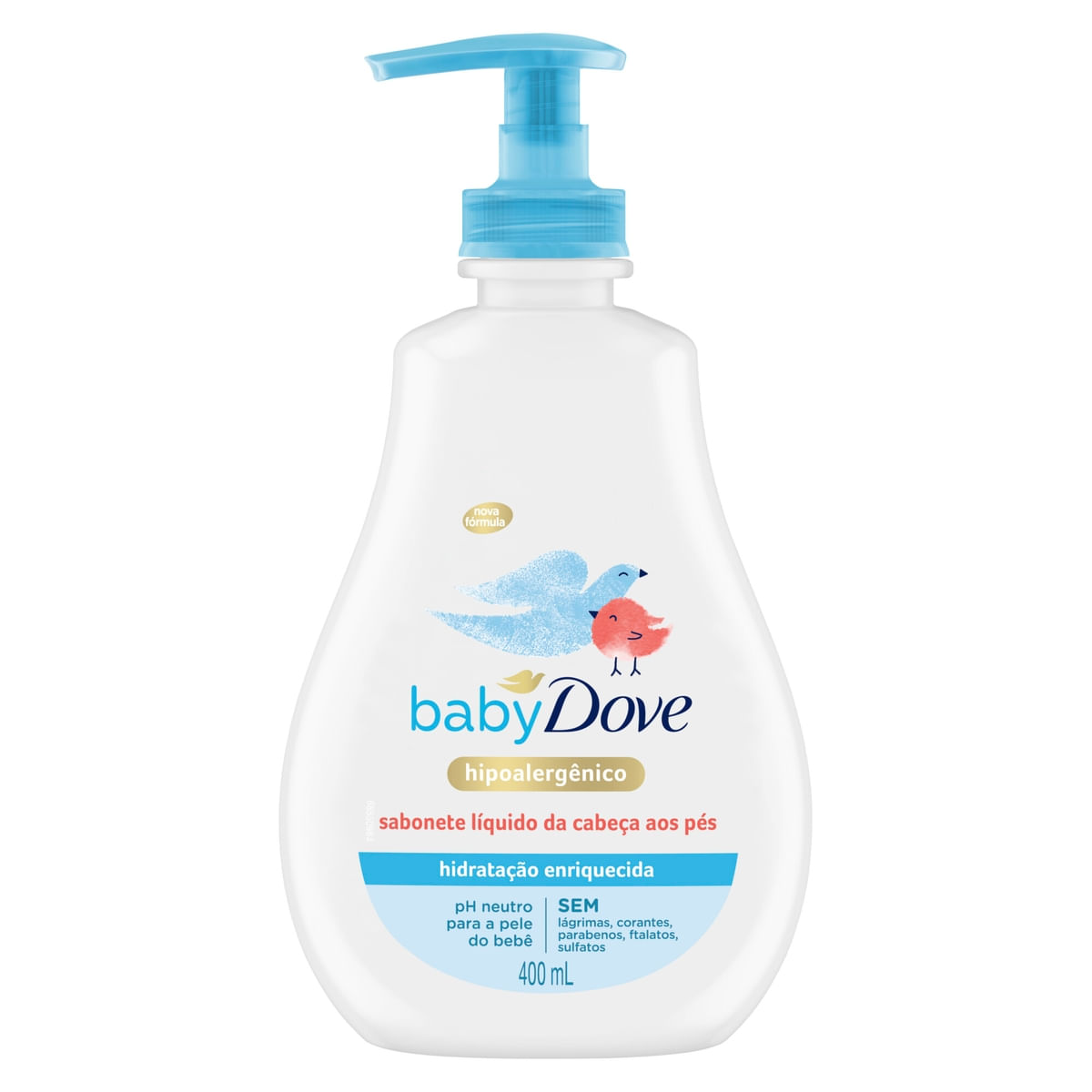 Sabonete Liquido Hidratacao Enriquecida da Cabeca aos Pes Dove Baby Frasco 400 ml
