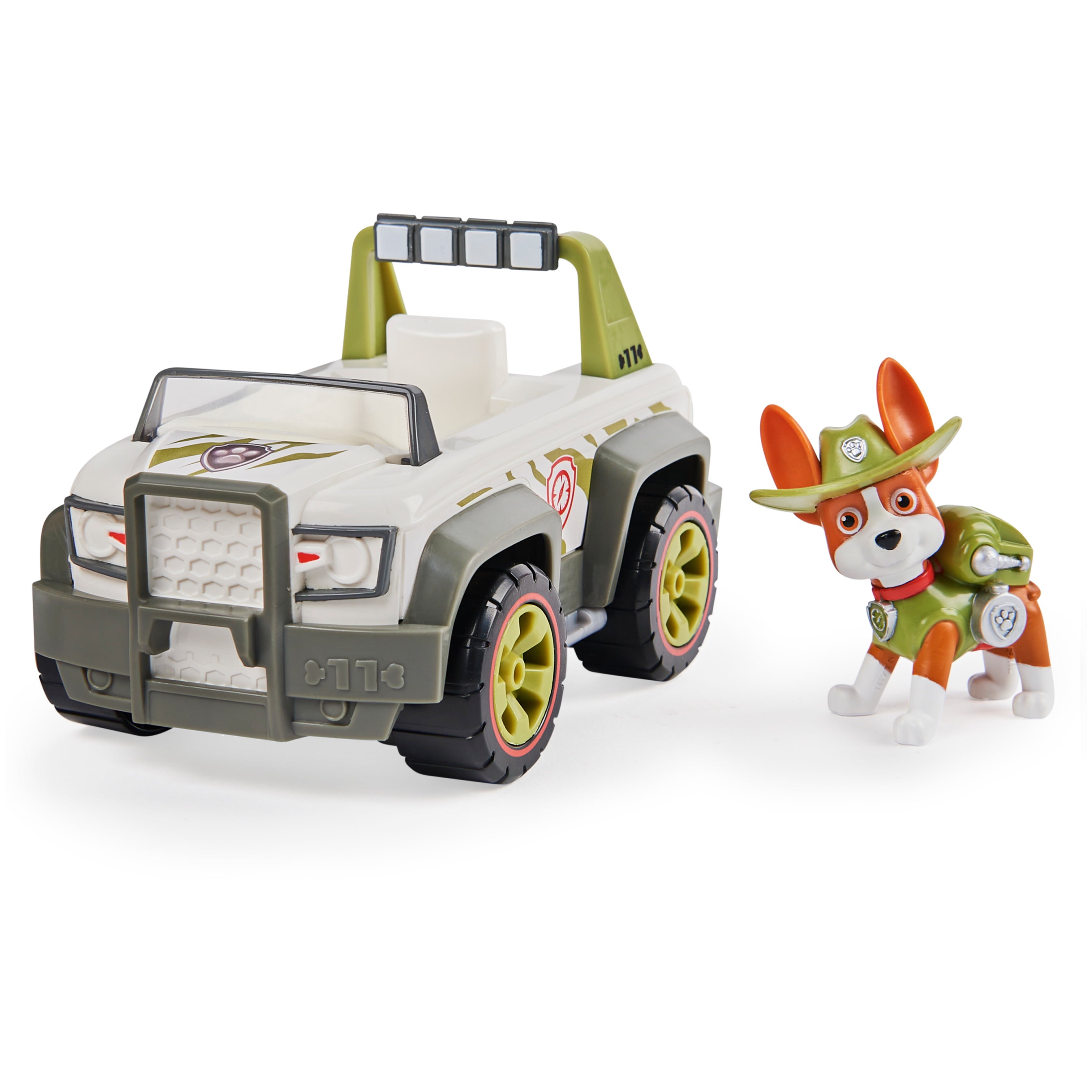 PAW Patrol， Tracker’s Jungle Cruiser Vehicle with Collectible Figure