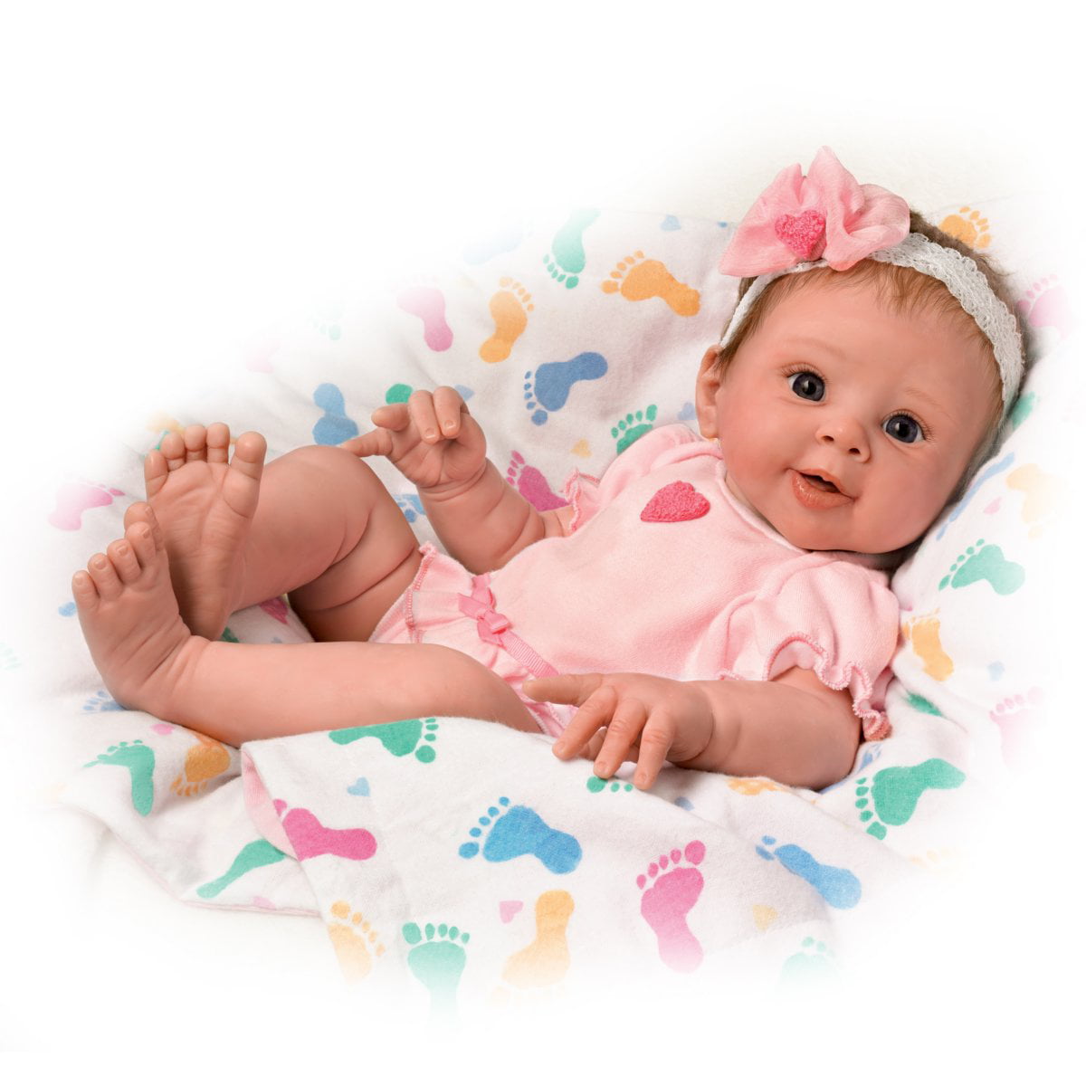 Ella Breathes When Touched- So Truly Real Lifelike, Interactive and Realistic Weighted Newborn Baby Doll 17-inches by The Asht