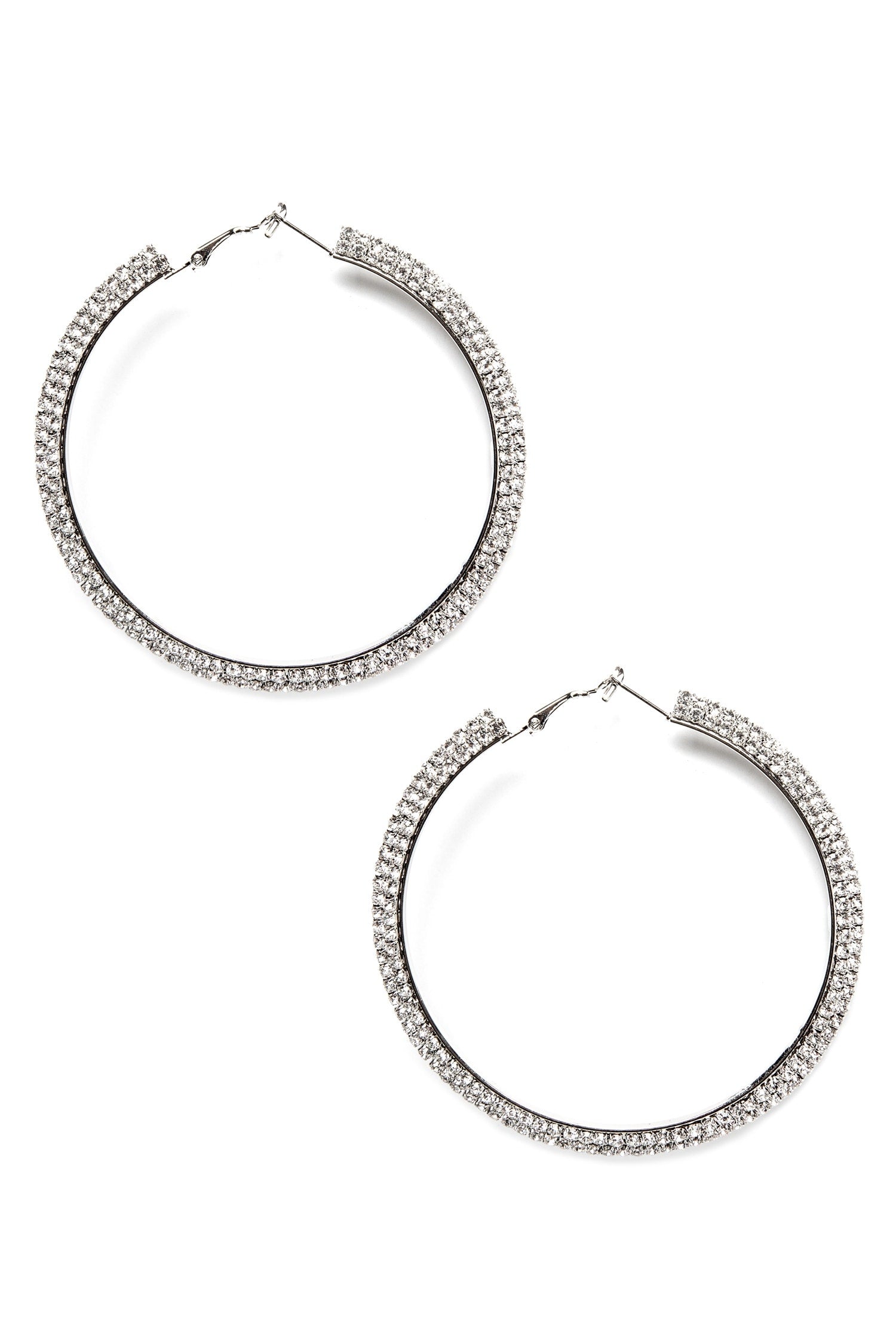 Shine In Rhinestone Hoops