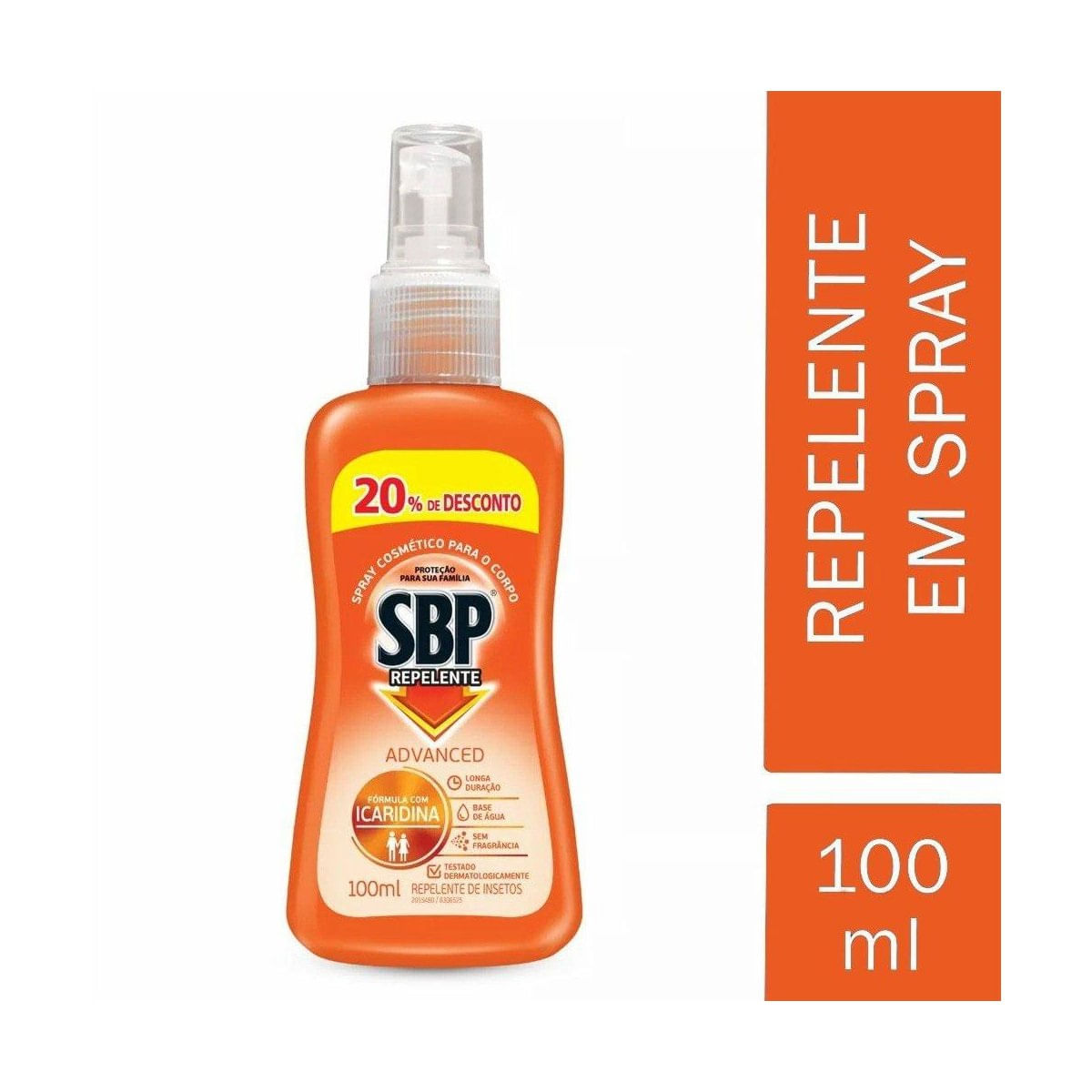 Repelente Spray SBP Advanced Family com Icaridina 100 ml 20% de Desconto