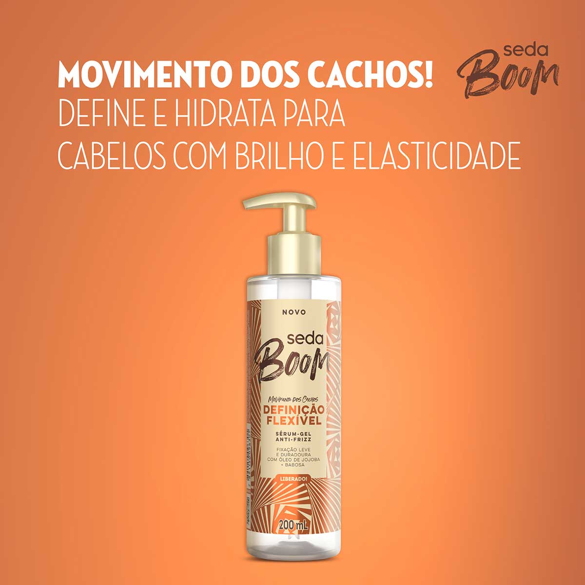 Serum Gel Anti-frizz Seda Boom Definicao Flexivel 200ml