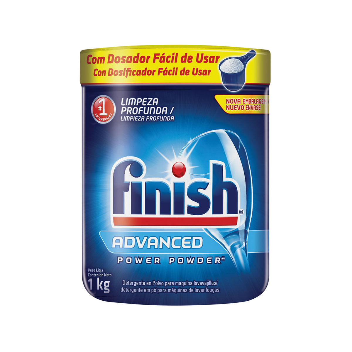Kit com 2 Detergente em Po Finish 1Kg