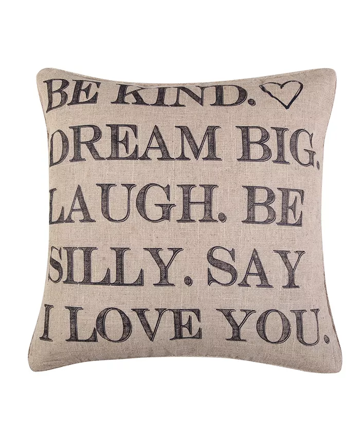 Levtex Santa Fe Be Kind Decorative Pillow， 20