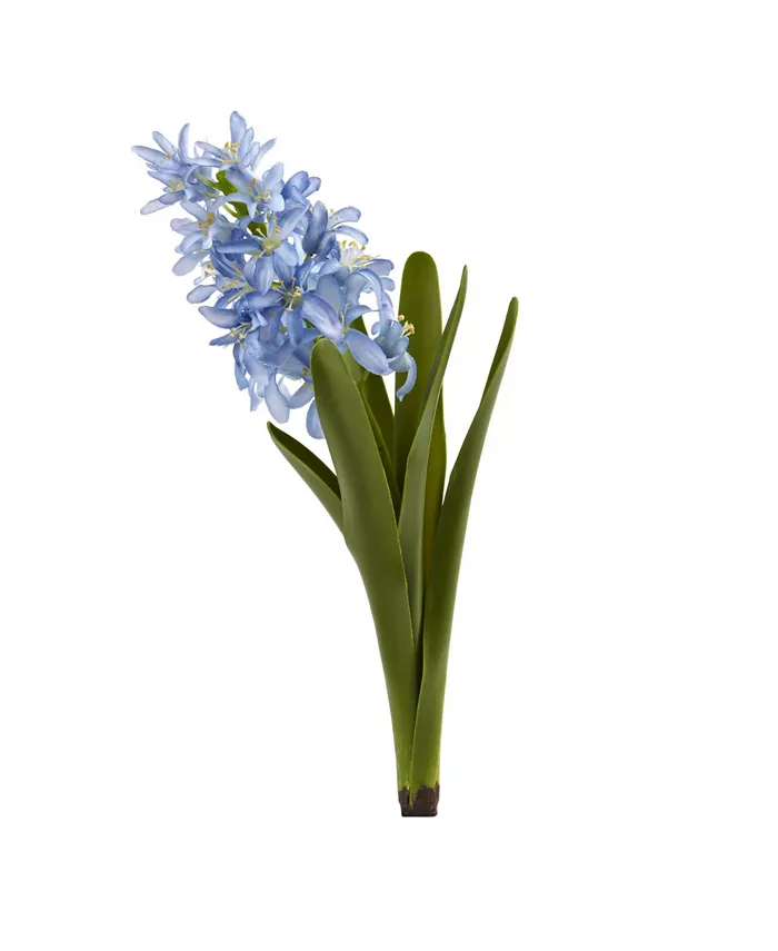 Nearly Natural 13-In. Hyacinth Artificial Flower， Set of 4