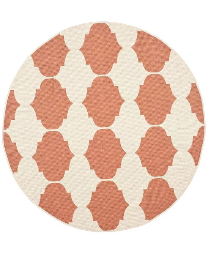 Safavieh Courtyard Beige and Terracotta 5'3