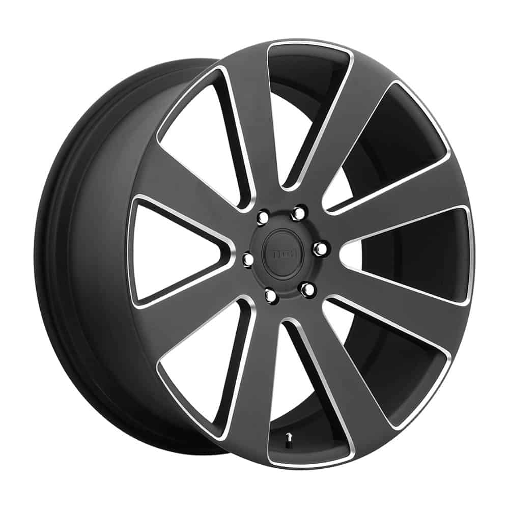 DUB 1PC S187 8-BALL S187 24X10 6X5.5 MT-BLK-MIL 20MM