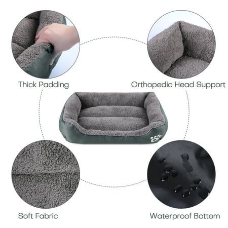 Small Dog Beds for Small Medium Dogs - Washable Puppy Bed - Pet Bed Orthopedic - Cat Kitten Bed Indoor