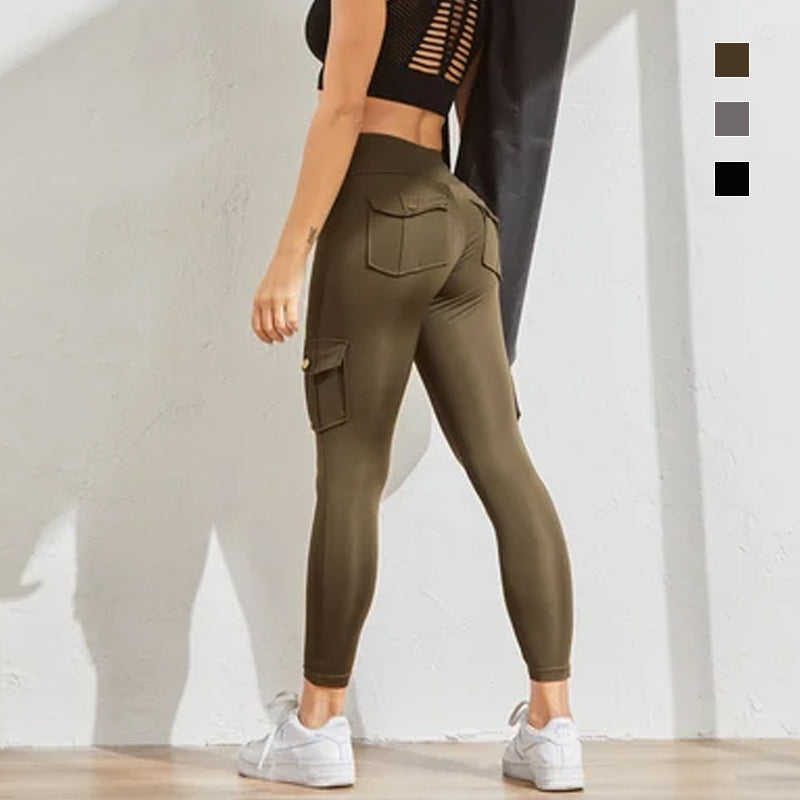 Women's Pocket Sexy Stretch Leggings Fitness Track Pants