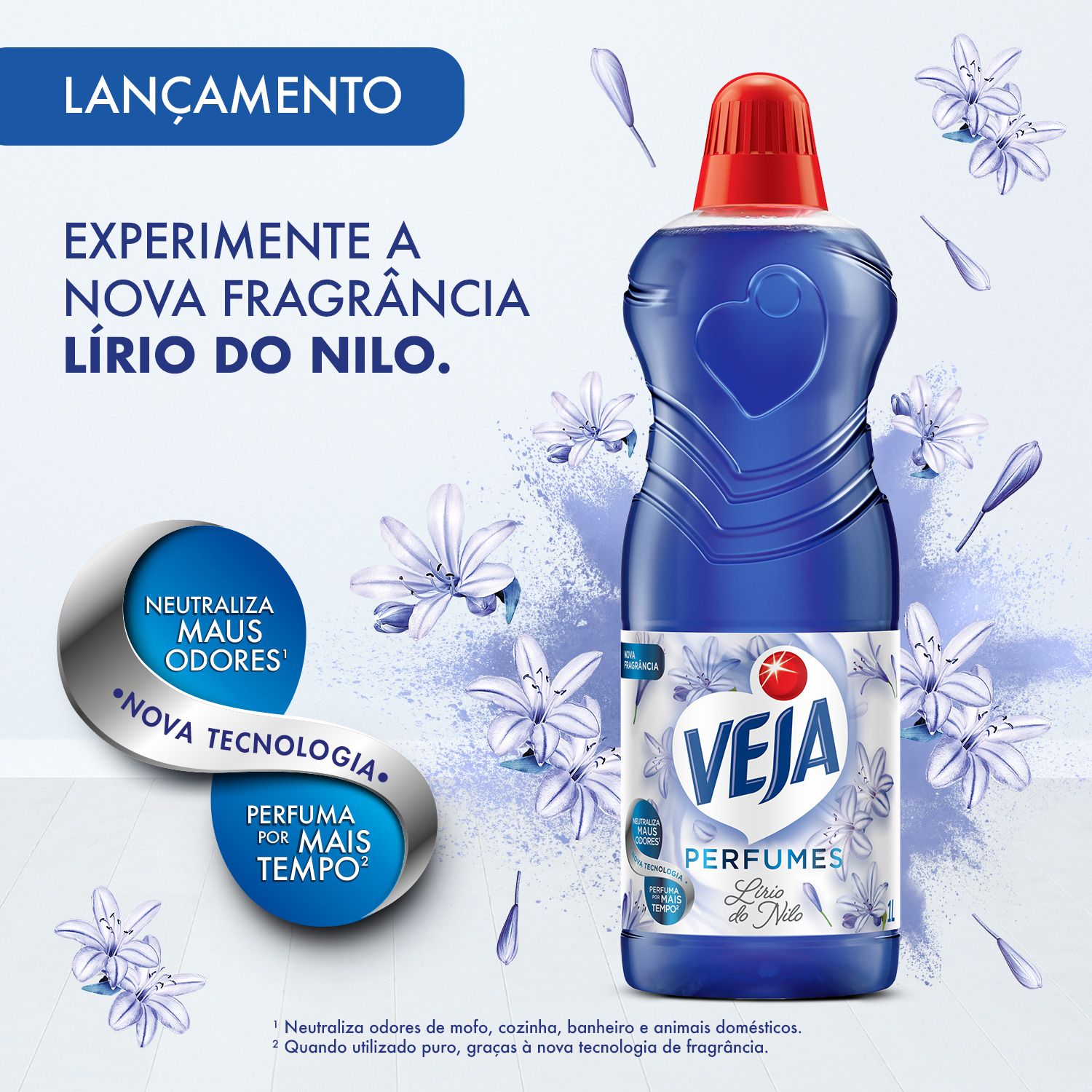 Limpador Perfumado Veja Lirio do Nilo 500ml