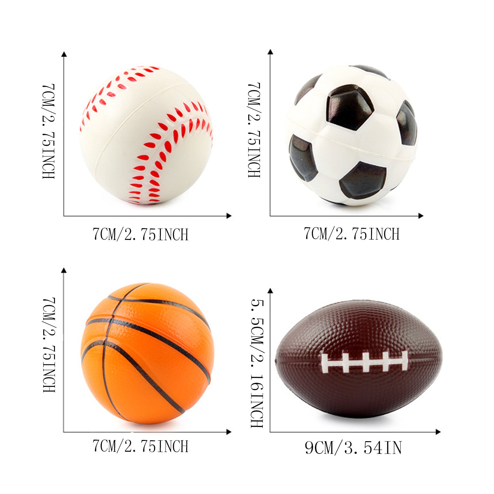 Fridja Grip Strength Football Basketball Football Decompression Stuffed Cotton Toy